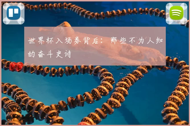 世界杯入场券背后:那些不为人知的奋斗史诗