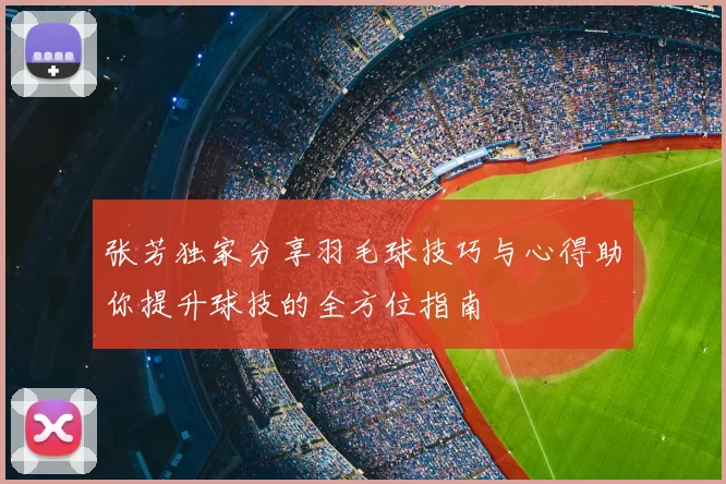 张芳独家分享羽毛球技巧与心得助你提升球技的全方位指南